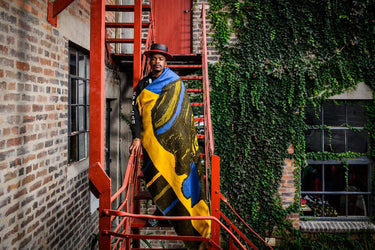 Isibusiso Sabaphansi by Viva Sage Thabete Blue/Yellow (My Africa)